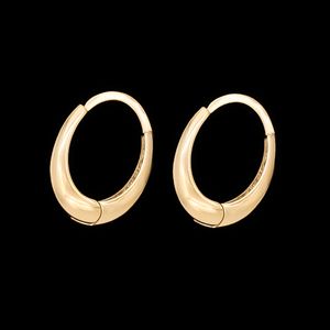 گوشواره حلقه‌ای طلا کم اجرت  18 عیار زنانه ناریا مدل t21
